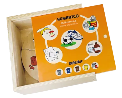 פאזל מיחזור והפרדה נכונה של פסולת מעץ beleduc