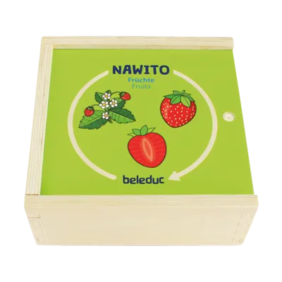 NAWITO משחק פירות מעץ beleduc