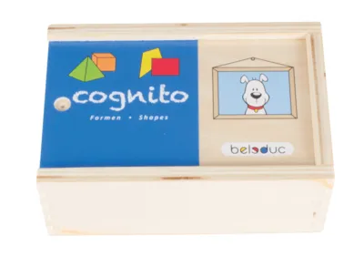 Cognito משחק זיהוי צורות דו מימדיות מעץ beleduc