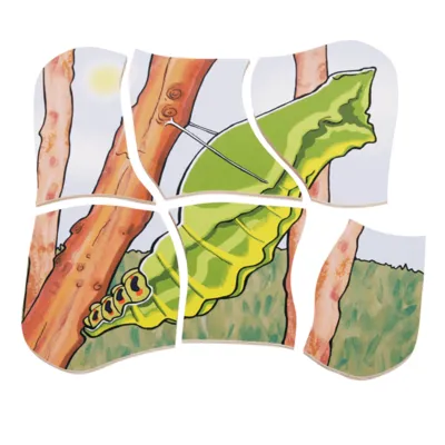 משחק פאזל שכבות פרפר מעץ beleduc