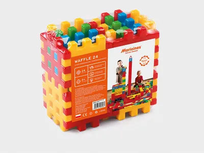 משחק וופל ענק 24 חלקים  Marioinex