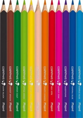 עפרונות צבעוניים אורטופדי מחוזק Triangular Jumbo Colored Pencils