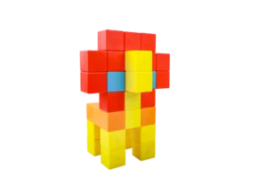 100 קוביות מגנטיות צבעוניות קטנות Magnetic Cubes