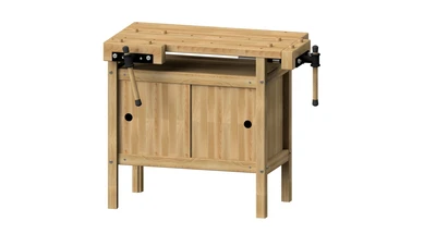 שולחן נגריה מעץ אשור גרמני 920X540X640 מ"מ