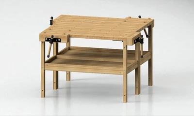 שולחן עבודה ונגרות עשוי מעץ אשור גרמני 1150x1300X750 מ"מ