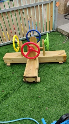 מתקן 4 הגאים מעץ איקס מוצלב