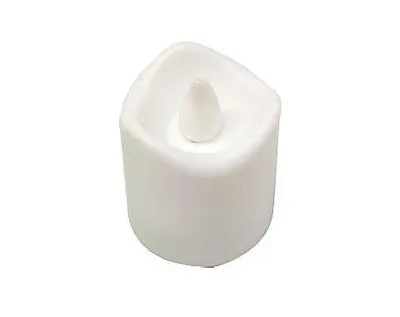 נר לד מפלסטיק לבן