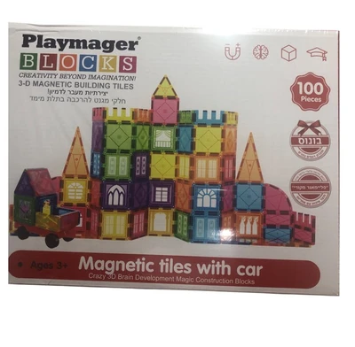 משחק מגנטים Playmags 100 מקורי