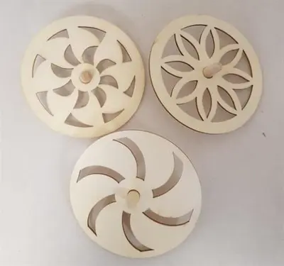 סביבון עץ ספירלה מגוון